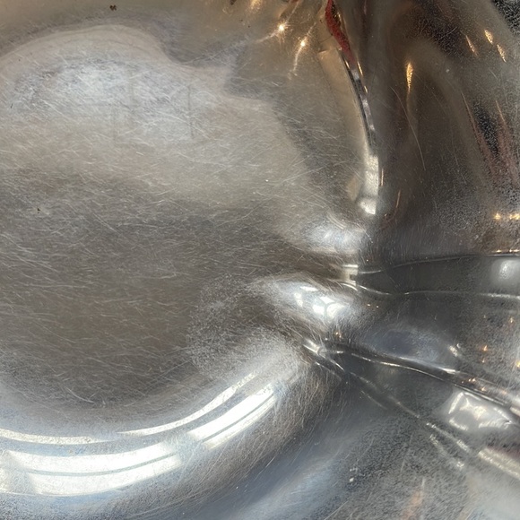 Vintage Art Deco Continental Silver Co Serving Bowl w/Red Bakelite handl… - Picture 5 of 6